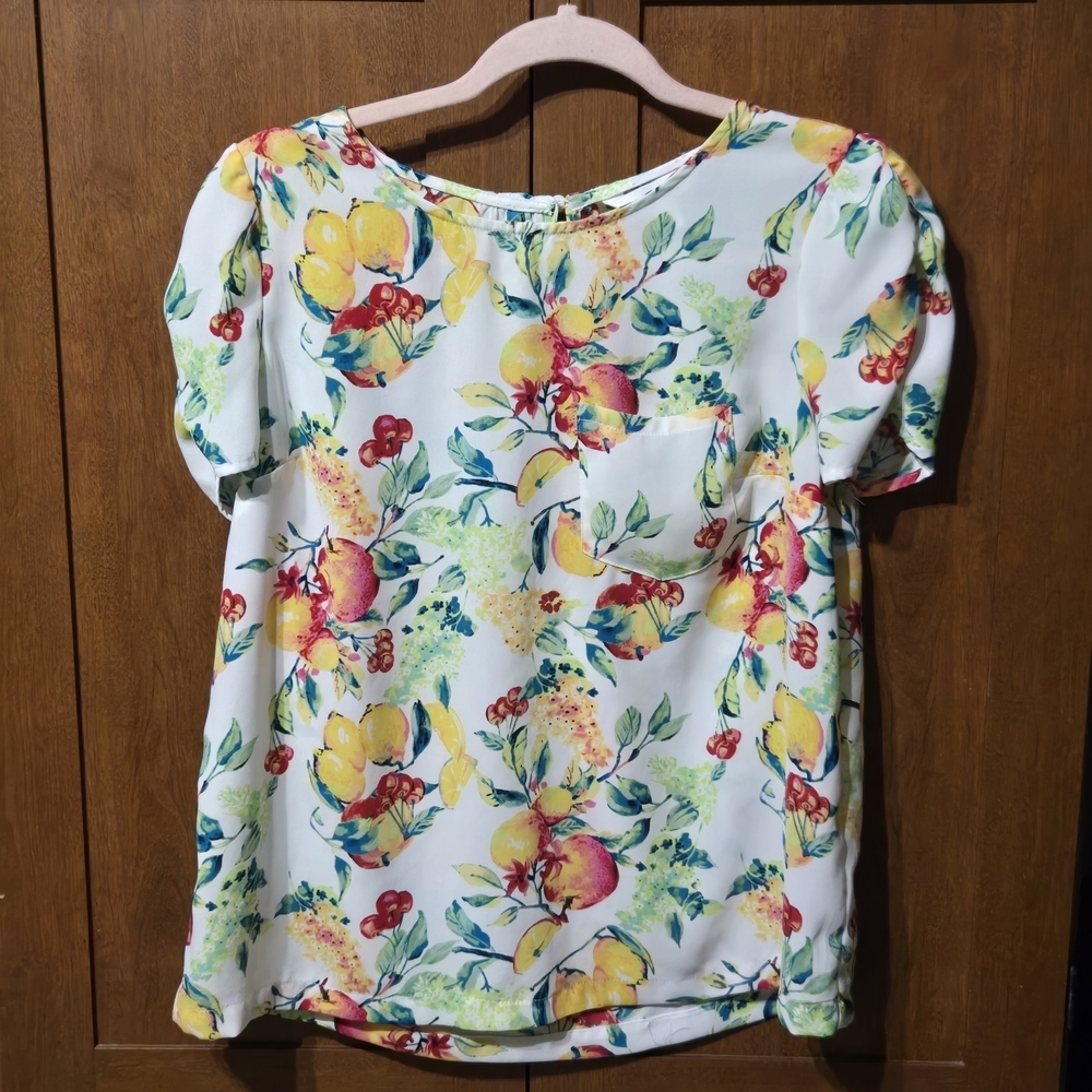 LC Lauren Conrad Floral Blouse